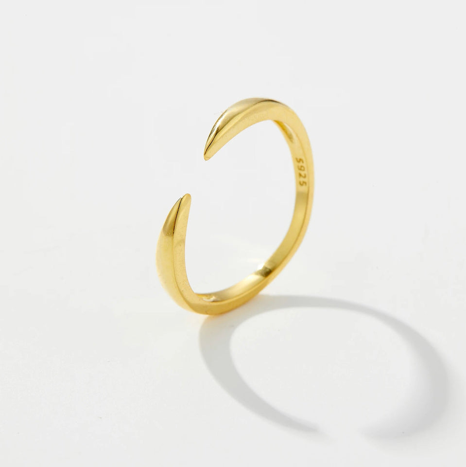 925 Sterling Silver Adjustable Rings 2024 Simple Fashion Fine  Anniversary Party Jewelry Solvana