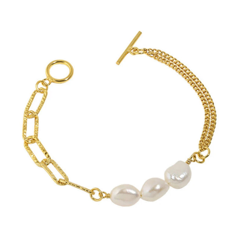 Celestial Pearl Charm Bracelet
