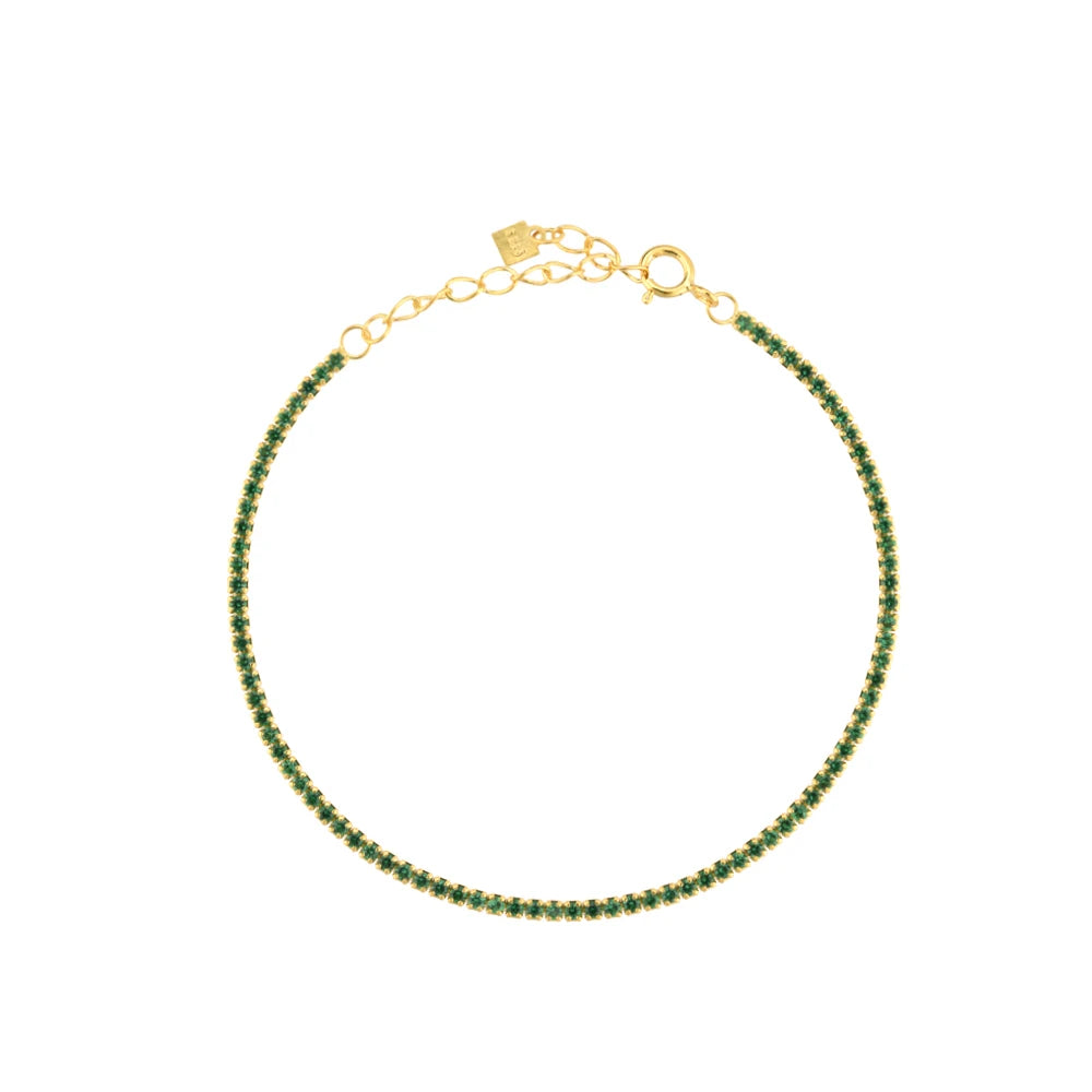 Lustre Edge Tennis Necklace