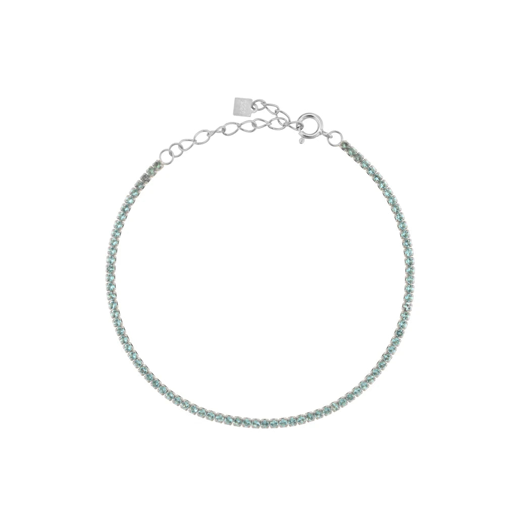 Lustre Edge Tennis Necklace