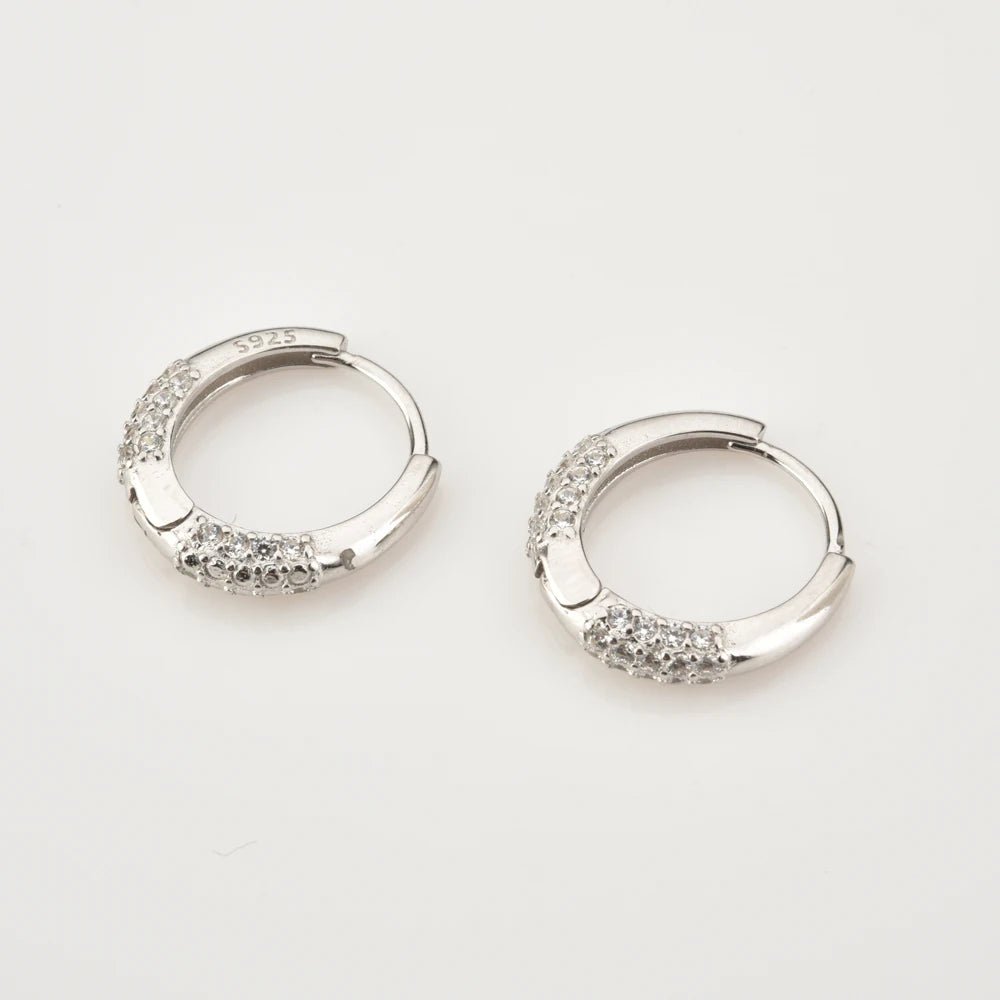 Luxe Pave Circle Hoops