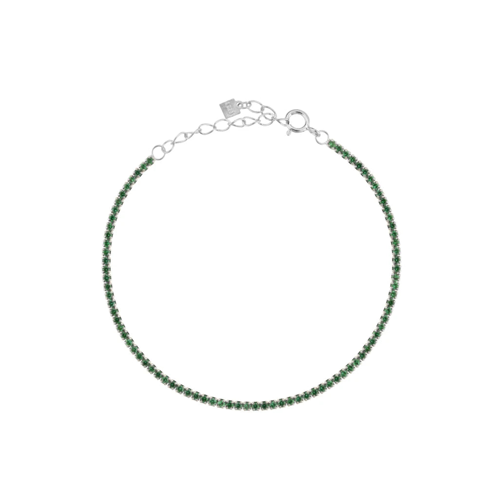 Lustre Edge Tennis Necklace