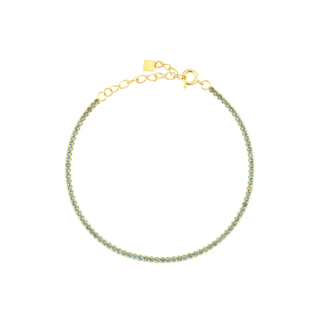 Lustre Edge Tennis Necklace