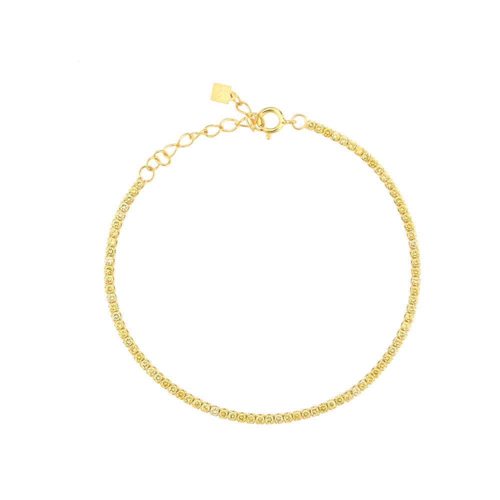 Lustre Edge Tennis Necklace