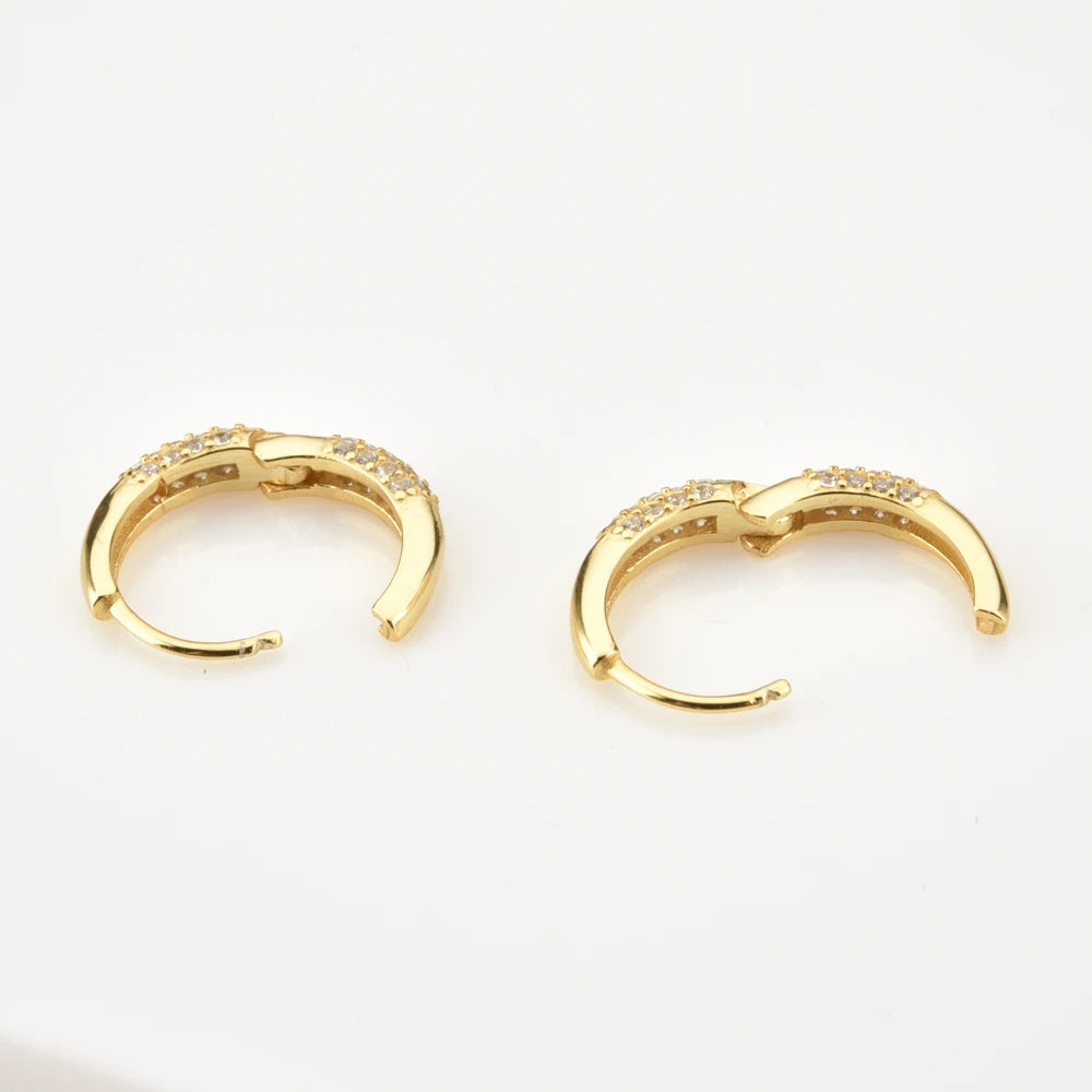 Luxe Pave Circle Hoops