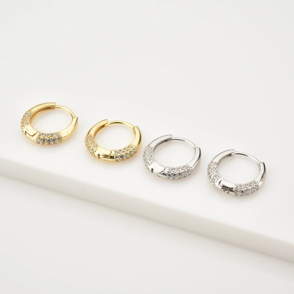 Luxe Pave Circle Hoops