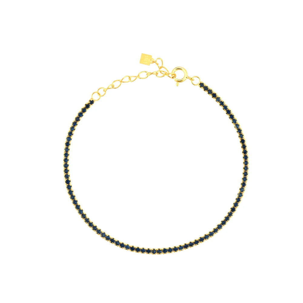 Lustre Edge Tennis Necklace