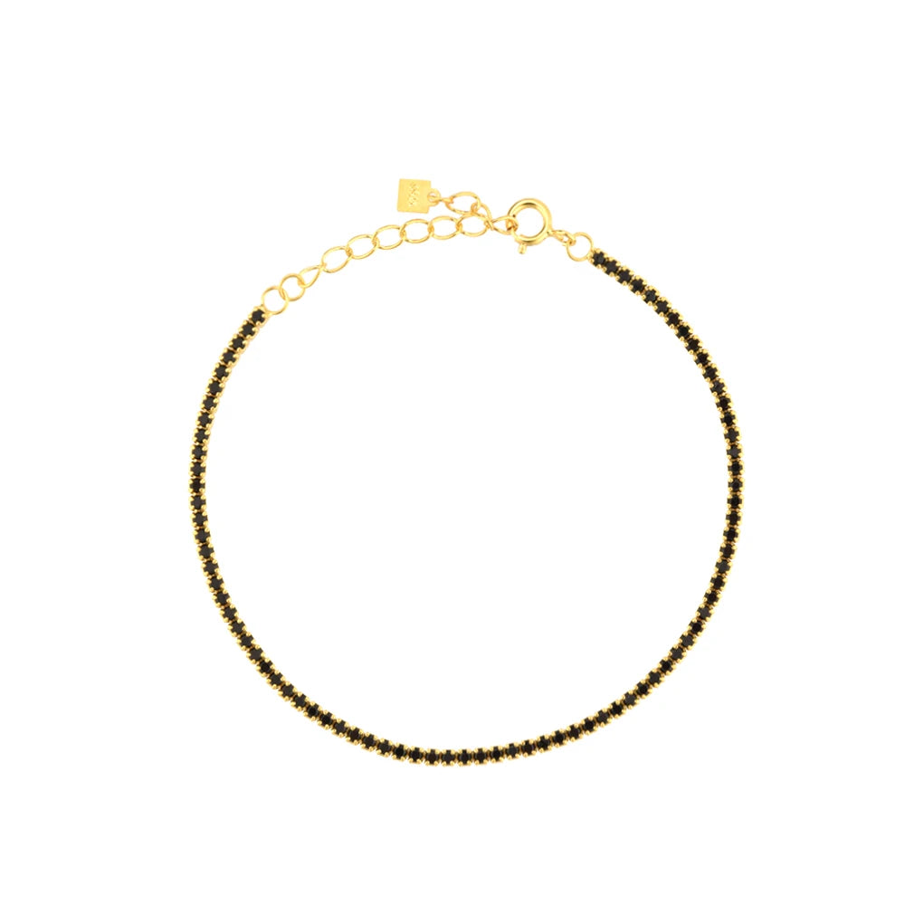 Lustre Edge Tennis Necklace