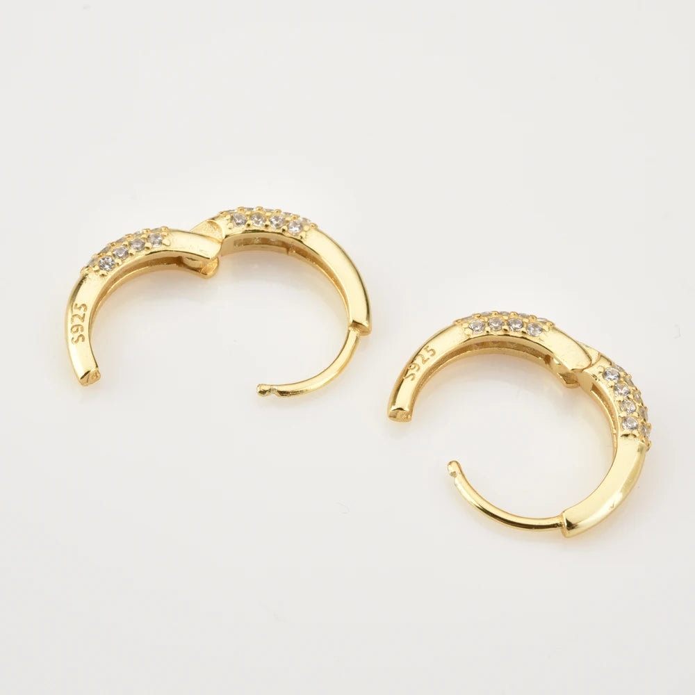 Luxe Pave Circle Hoops