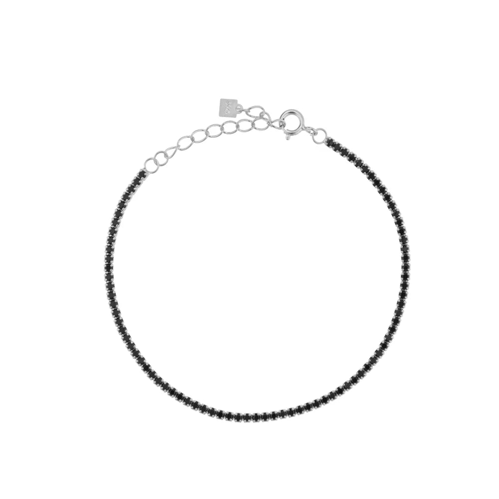 Lustre Edge Tennis Necklace