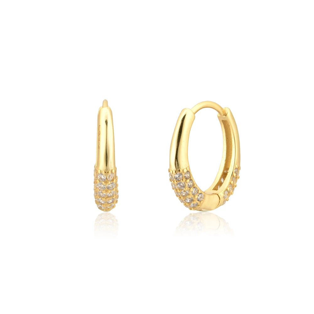 Luxe Pave Circle Hoops