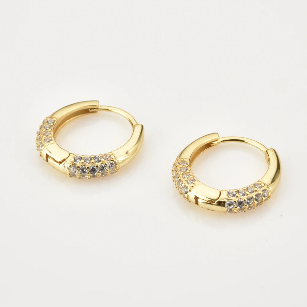 Luxe Pave Circle Hoops