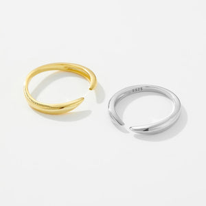 925 Sterling Silver Adjustable Rings 2024 Simple Fashion Fine  Anniversary Party Jewelry Solvana