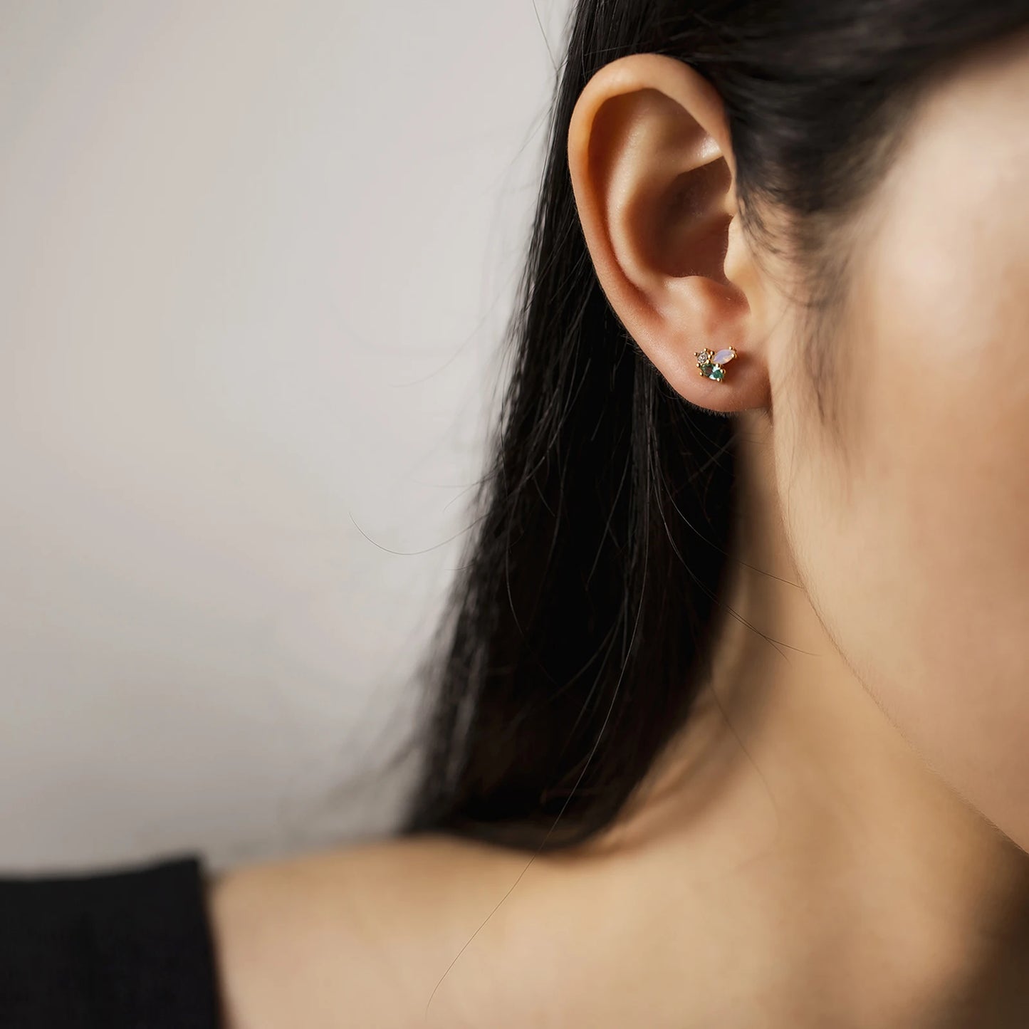 The Rainbow Gleam Stud Earrings