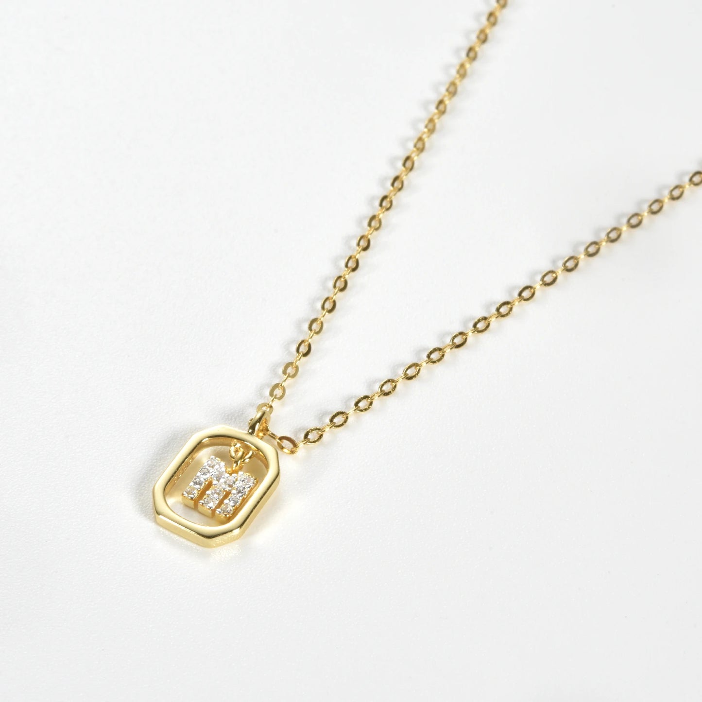 Golden Initial Monogram Necklace