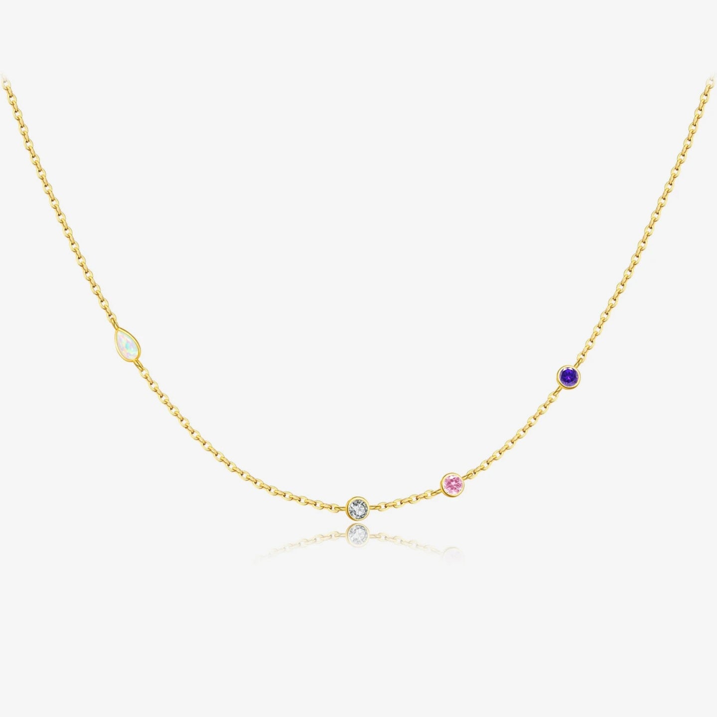 Winter Glow Opal Necklace