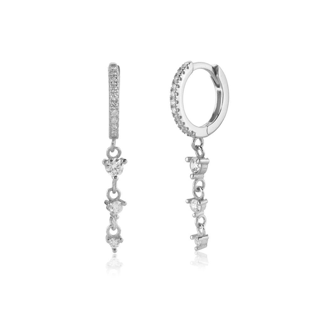 Trio Spark Drop Earrings