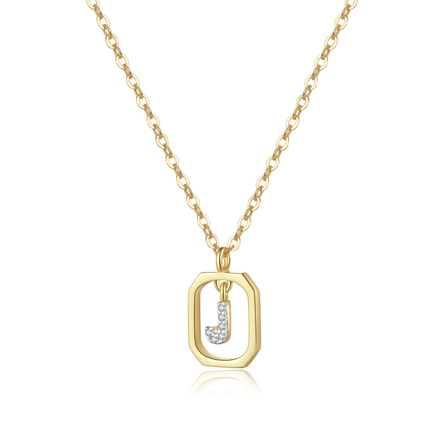 Golden Initial Monogram Necklace