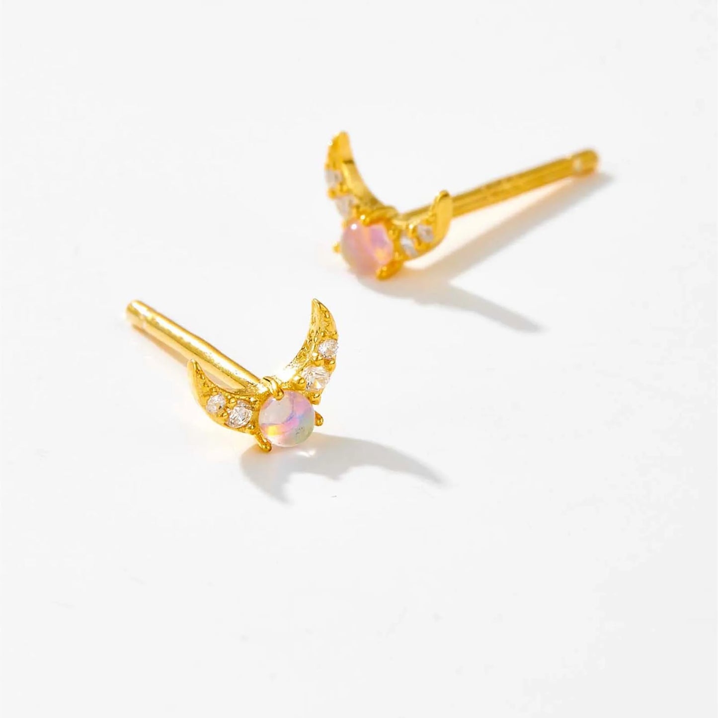 Lunar Glow Stud Earrings