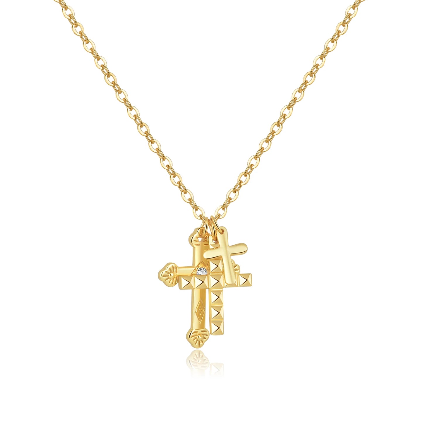 Trinity Cross Necklace