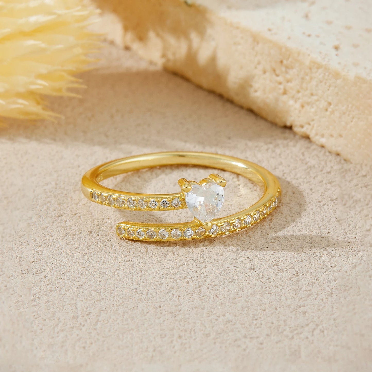 Twisted Heart Promise Ring