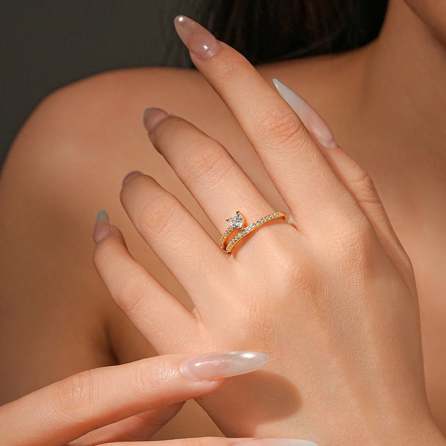 Twisted Heart Promise Ring
