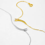 925 Sterling Silver Charm Chain Bracelet Pear Shape Round CZ Zircon Luxury Women 2024 Trendy Dainty Fine Jewelry Gift Solvana