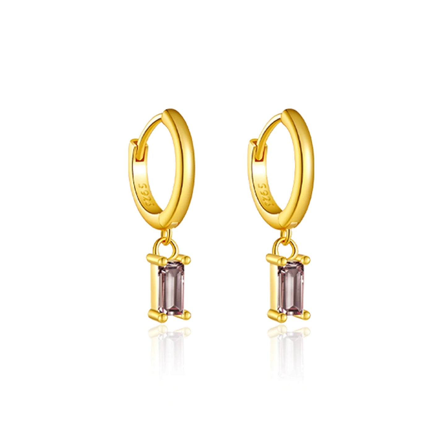 Amethyst Glow Drop Earrings