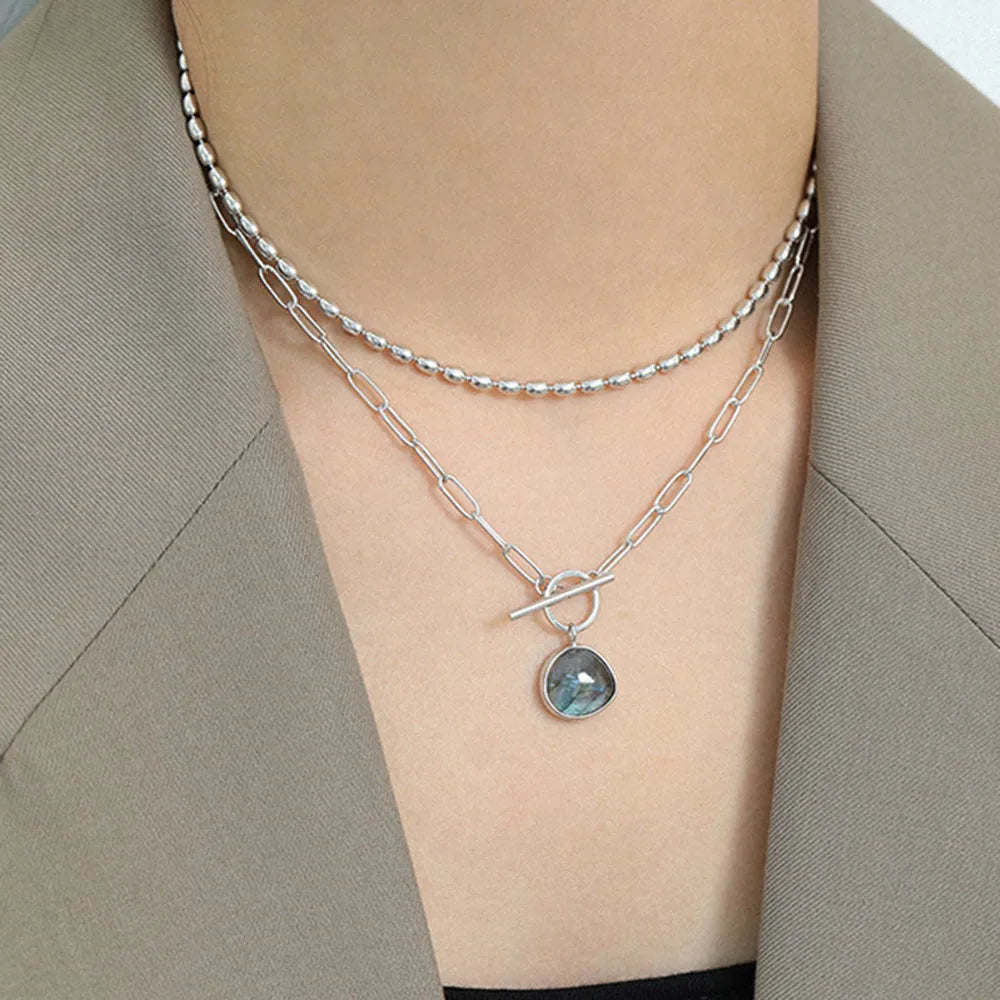 Labradorite Eclipse Necklace