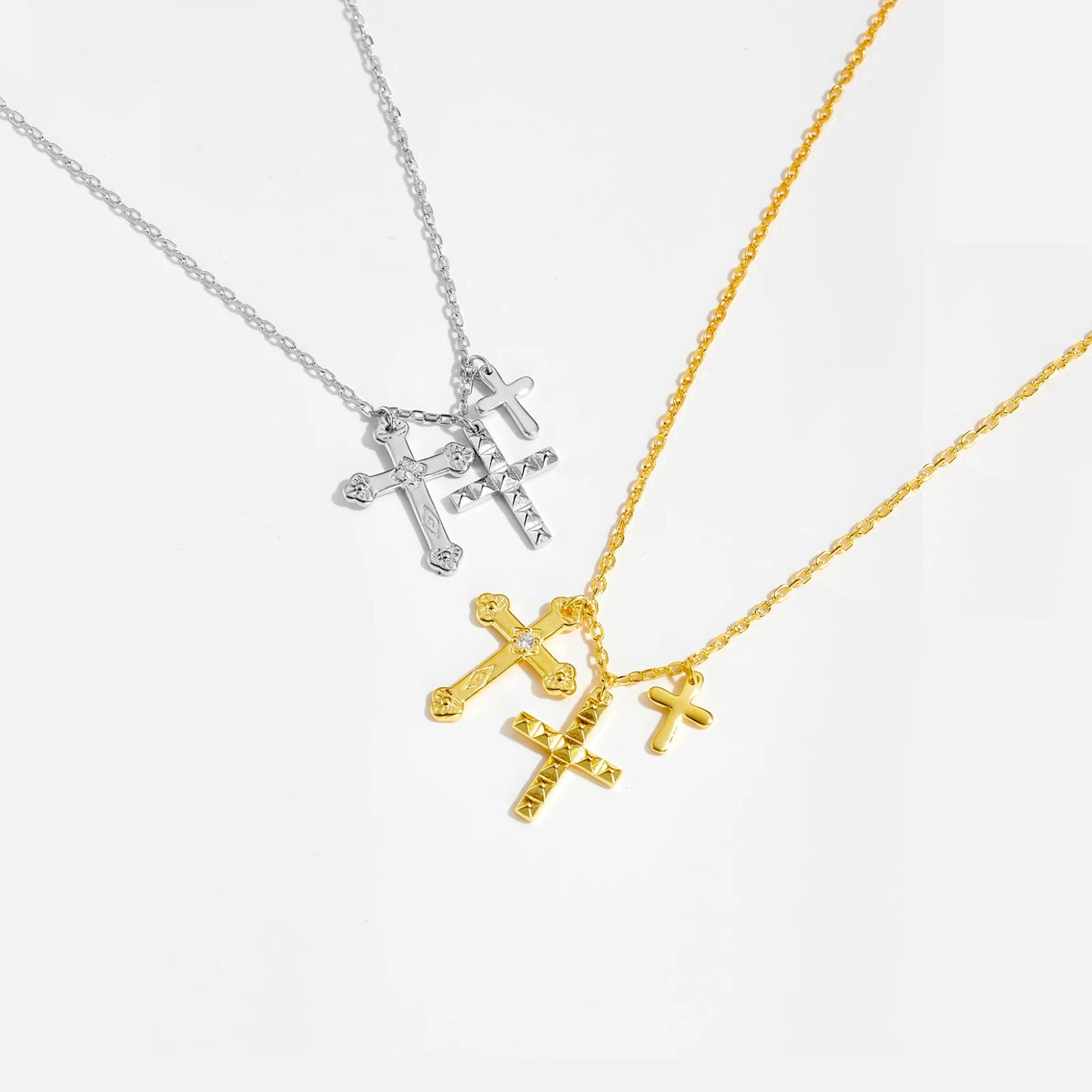 Trinity Cross Necklace
