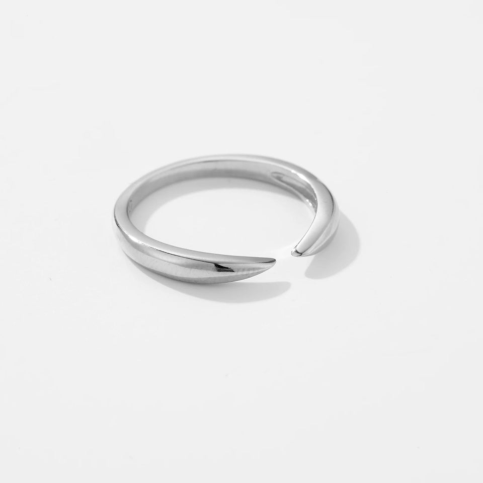 925 Sterling Silver Adjustable Rings 2024 Simple Fashion Fine  Anniversary Party Jewelry Solvana