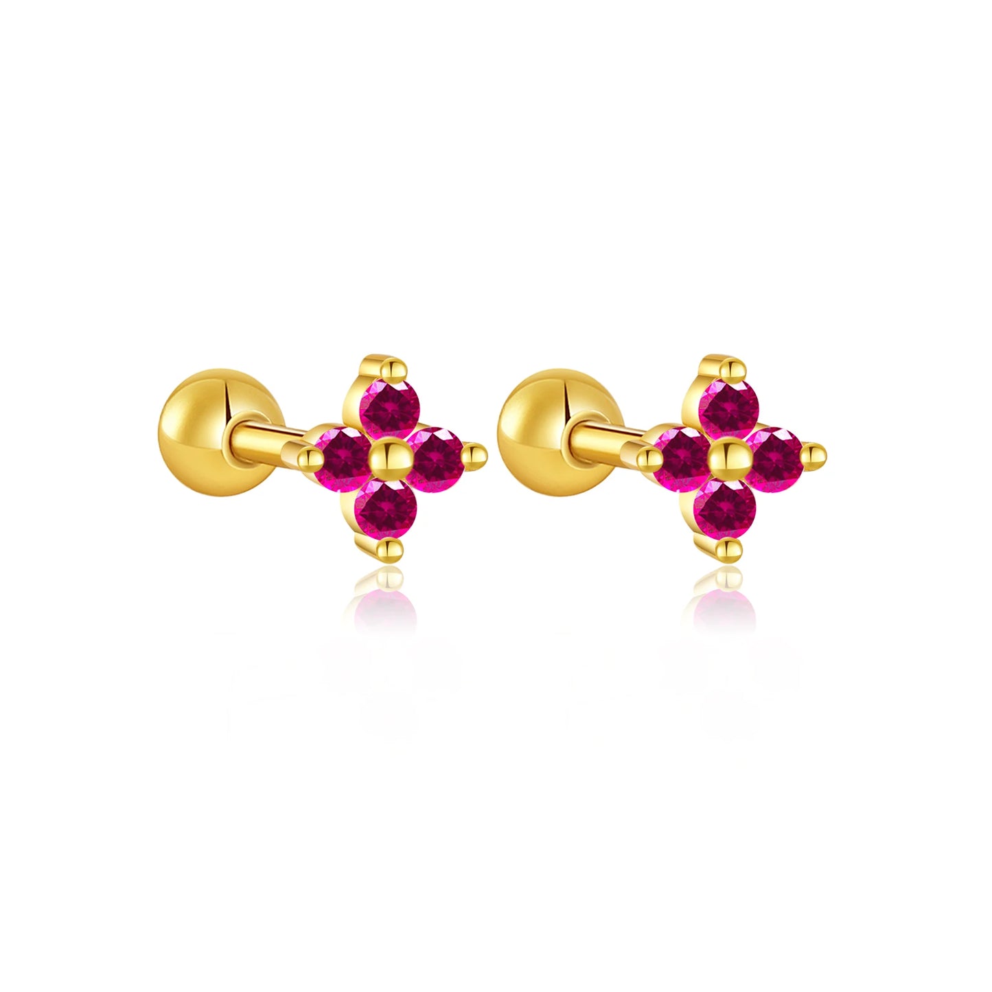 Rainbow Charm Studs