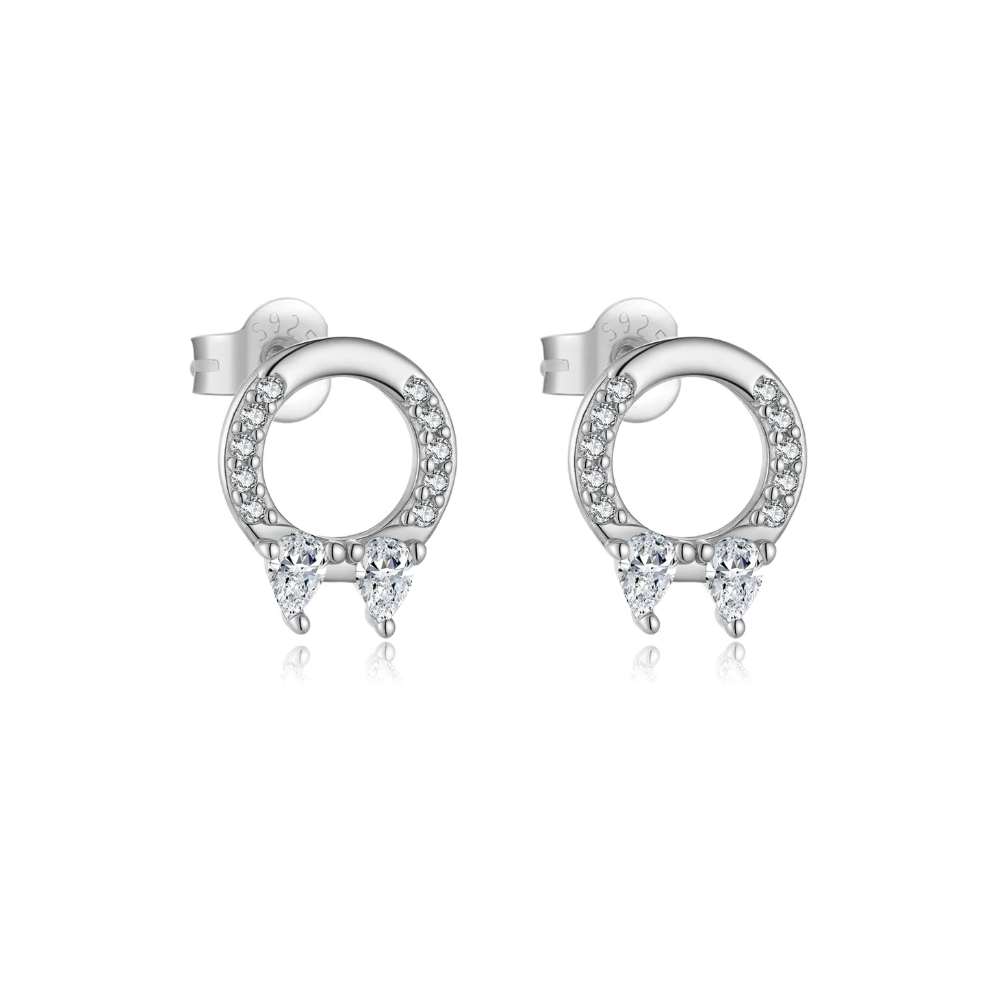 Golden Teardrop Spark Earrings
