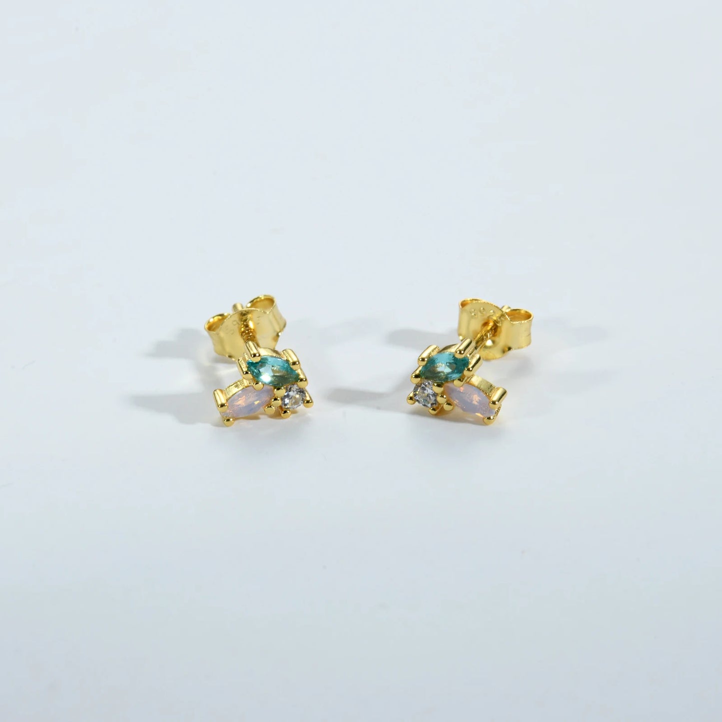 The Rainbow Gleam Stud Earrings