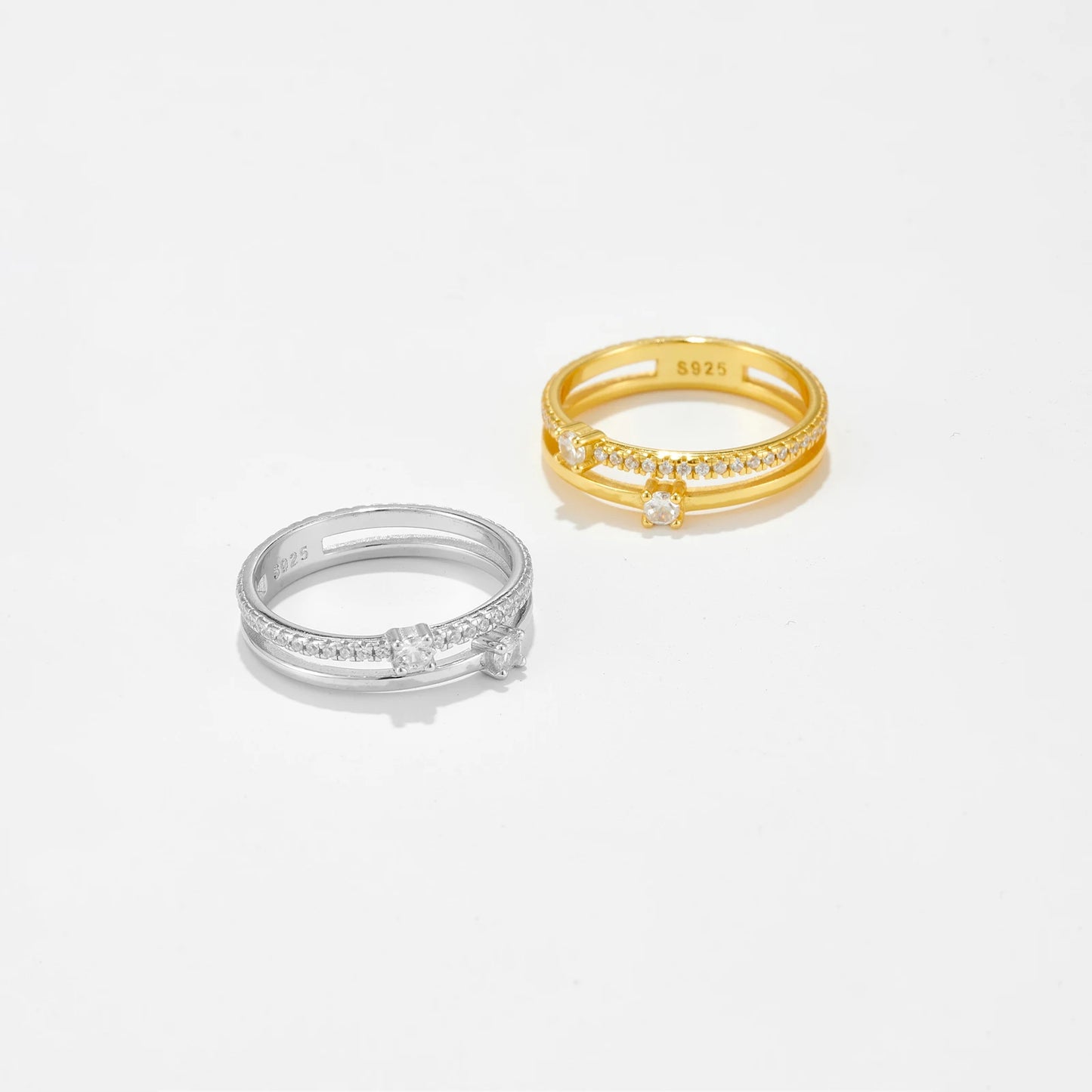 Aurora Twin Line Ring