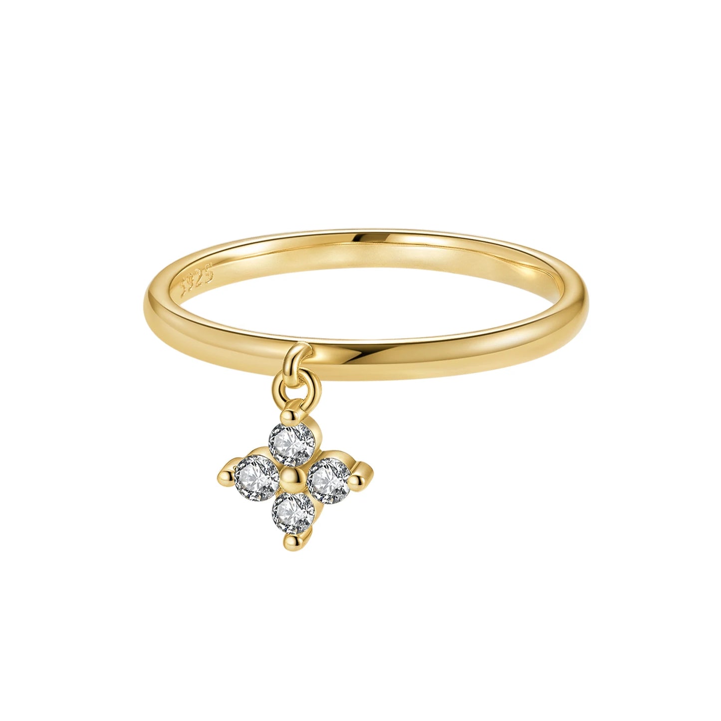 Lucky Charm Four-Leaf Ring