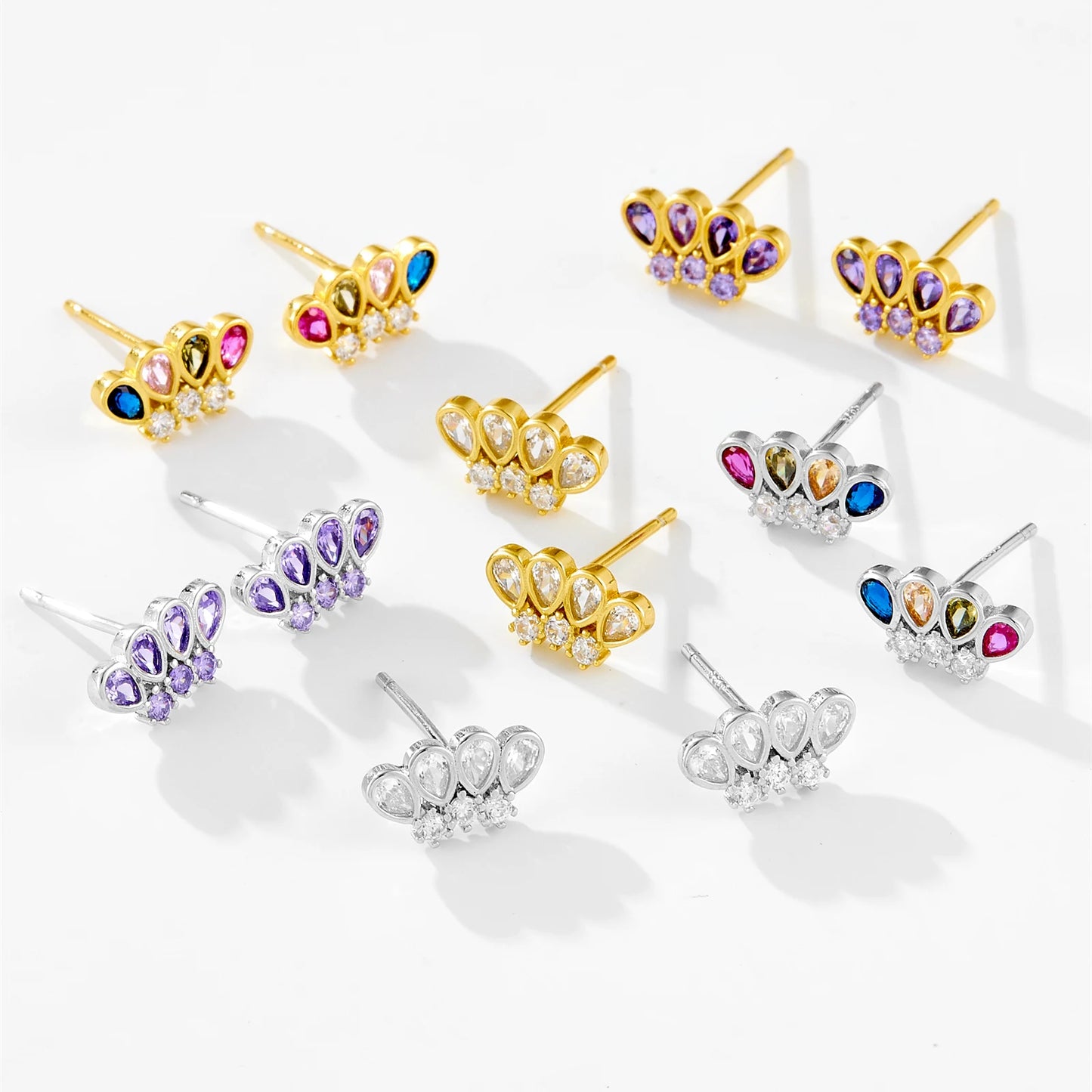 Amethyst Glow Studs