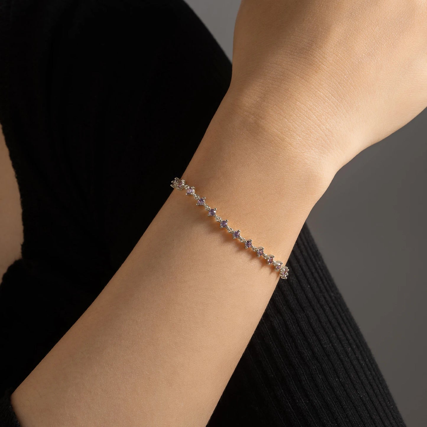 Amethyst Glow Bracelet