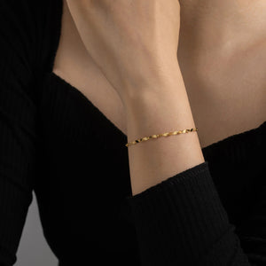 925 Sterling Silver Gold Locker Chain Bracelet Women Luxury Women Wedding Jewelry Rock Punk Fashion Fine Jewels Solvana