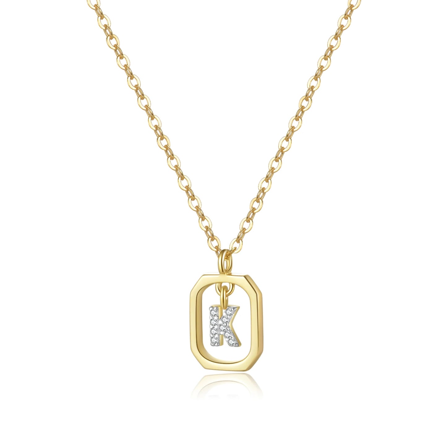 Golden Initial Grace Necklace