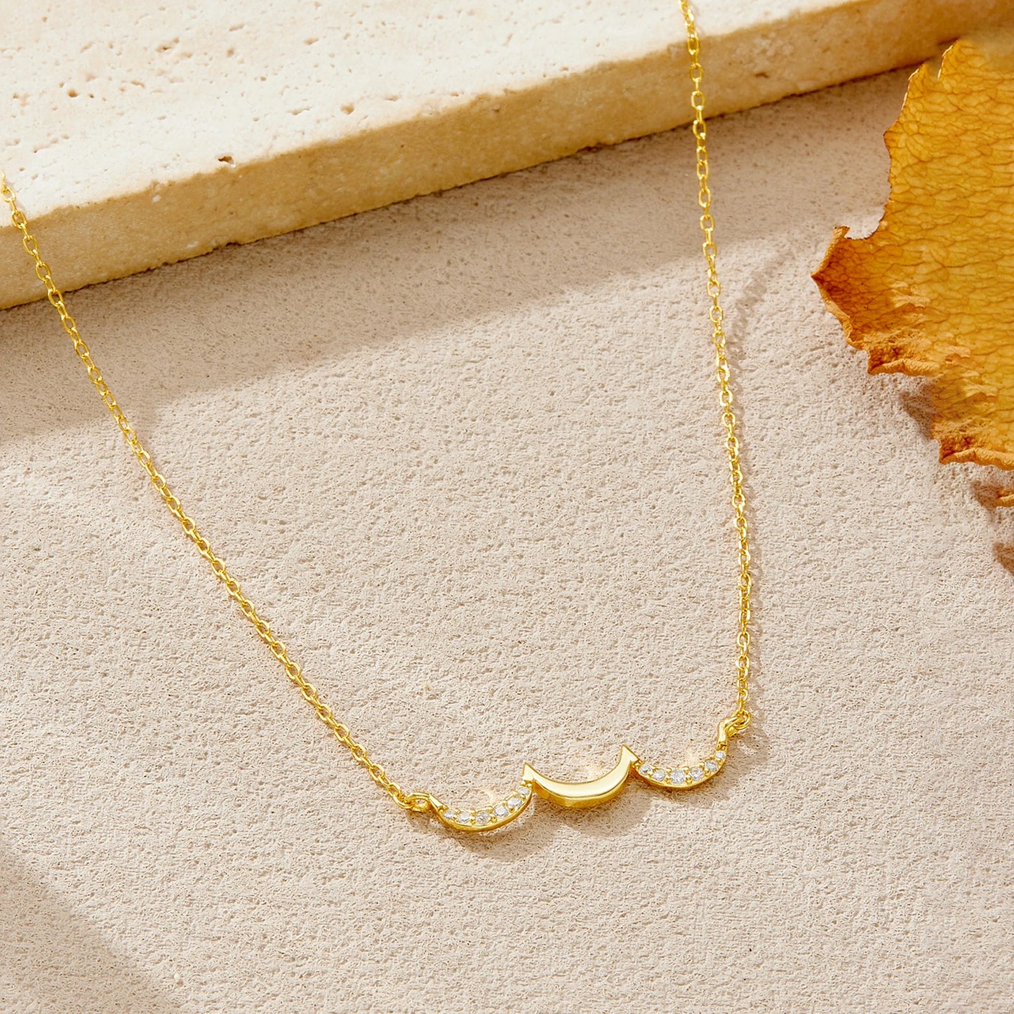 Celestial Crescent Necklace