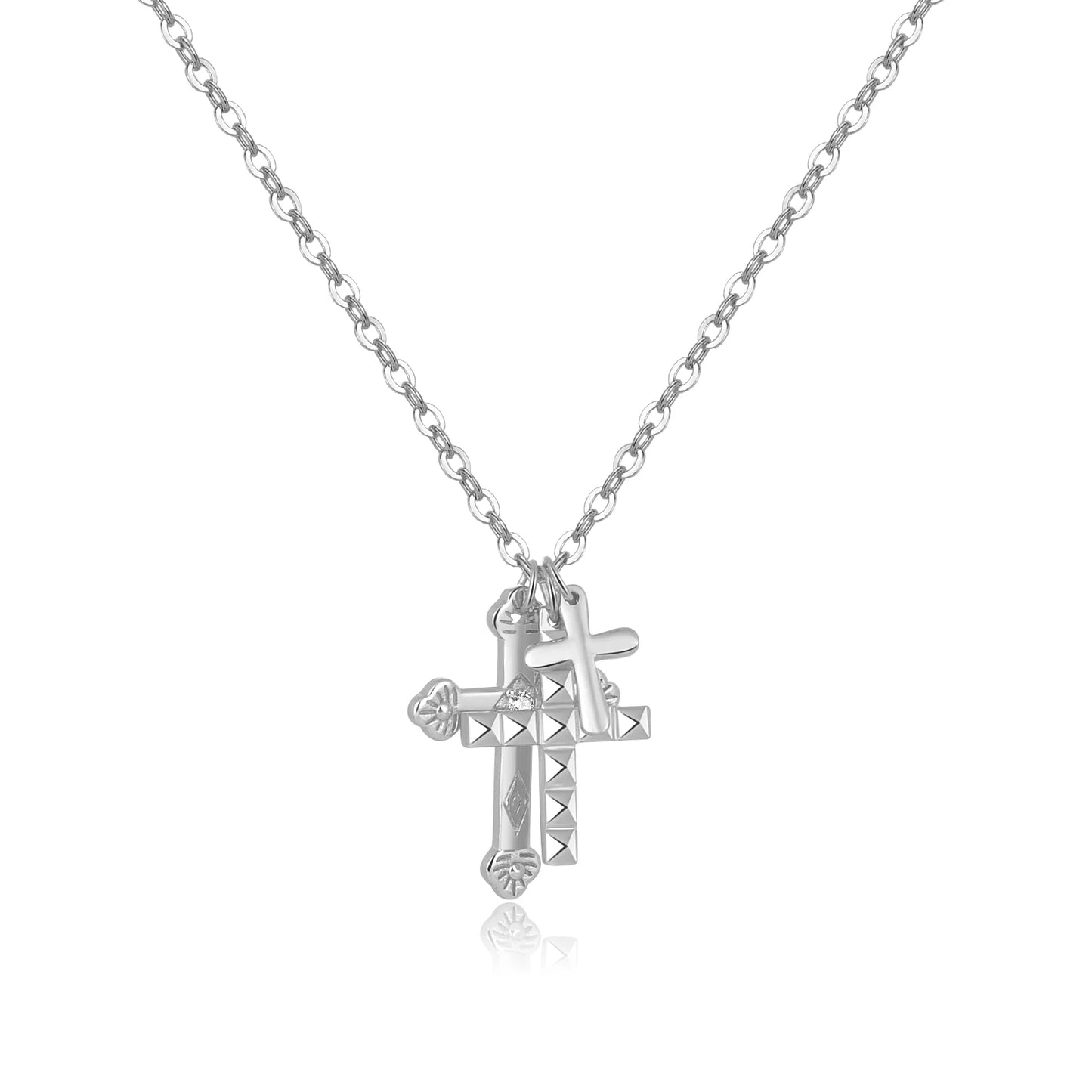 Trinity Cross Necklace