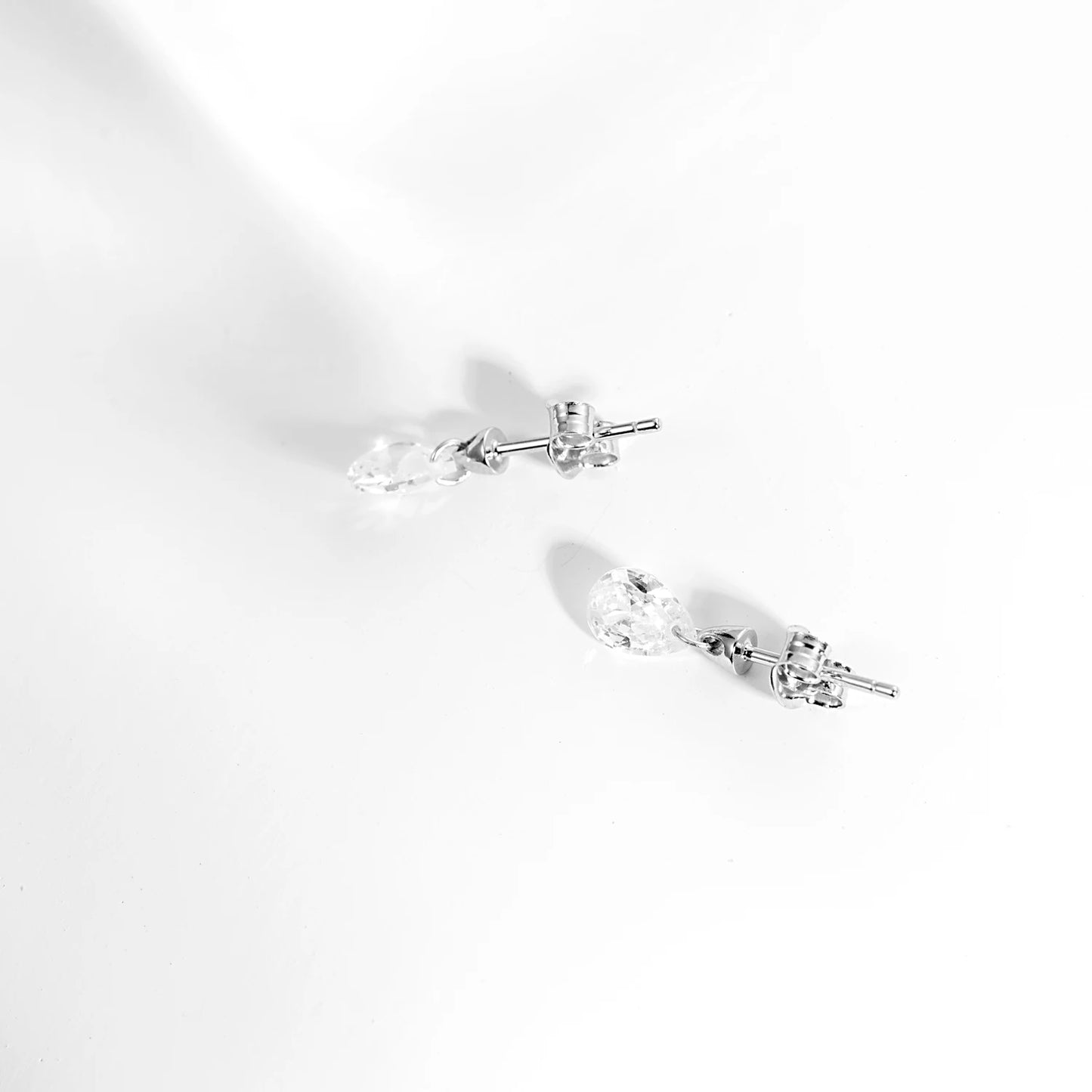 Golden Drop Stud Earrings
