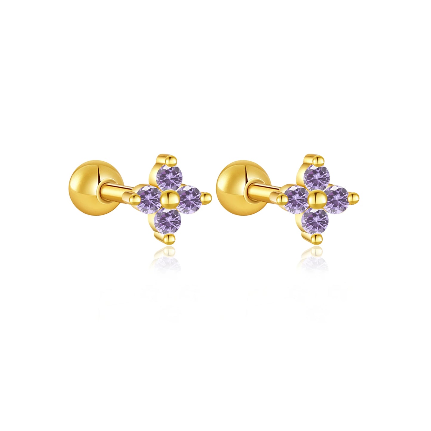 Rainbow Charm Studs