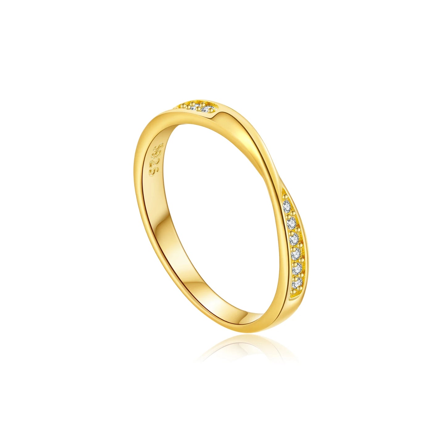 Golden Twist Ring