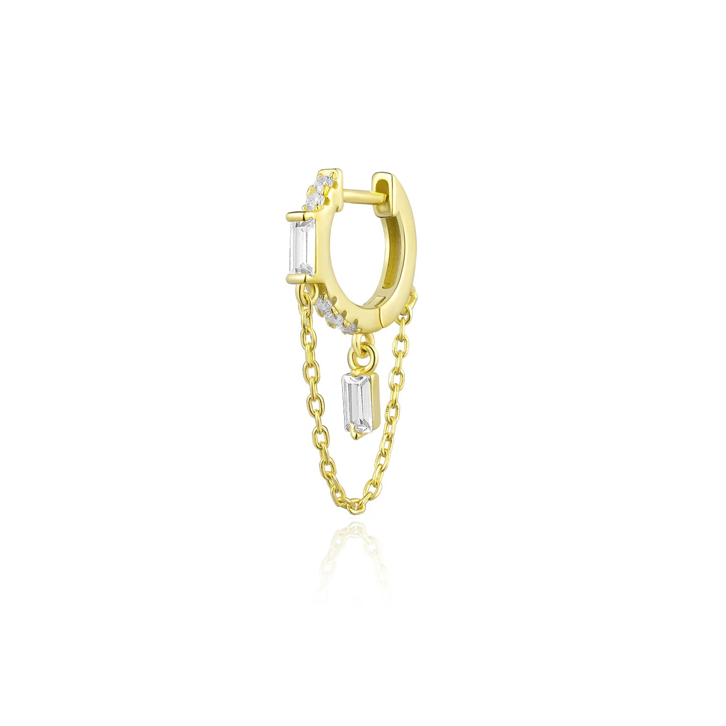 The Golden Drop Stud Earrings