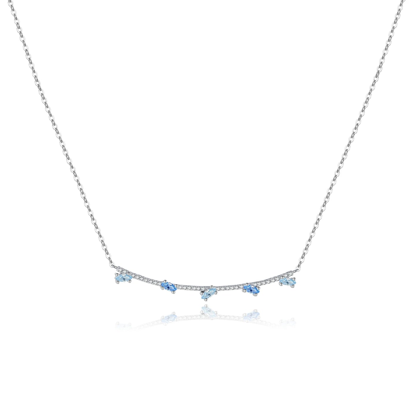 Blue Marquise Elegance Necklace