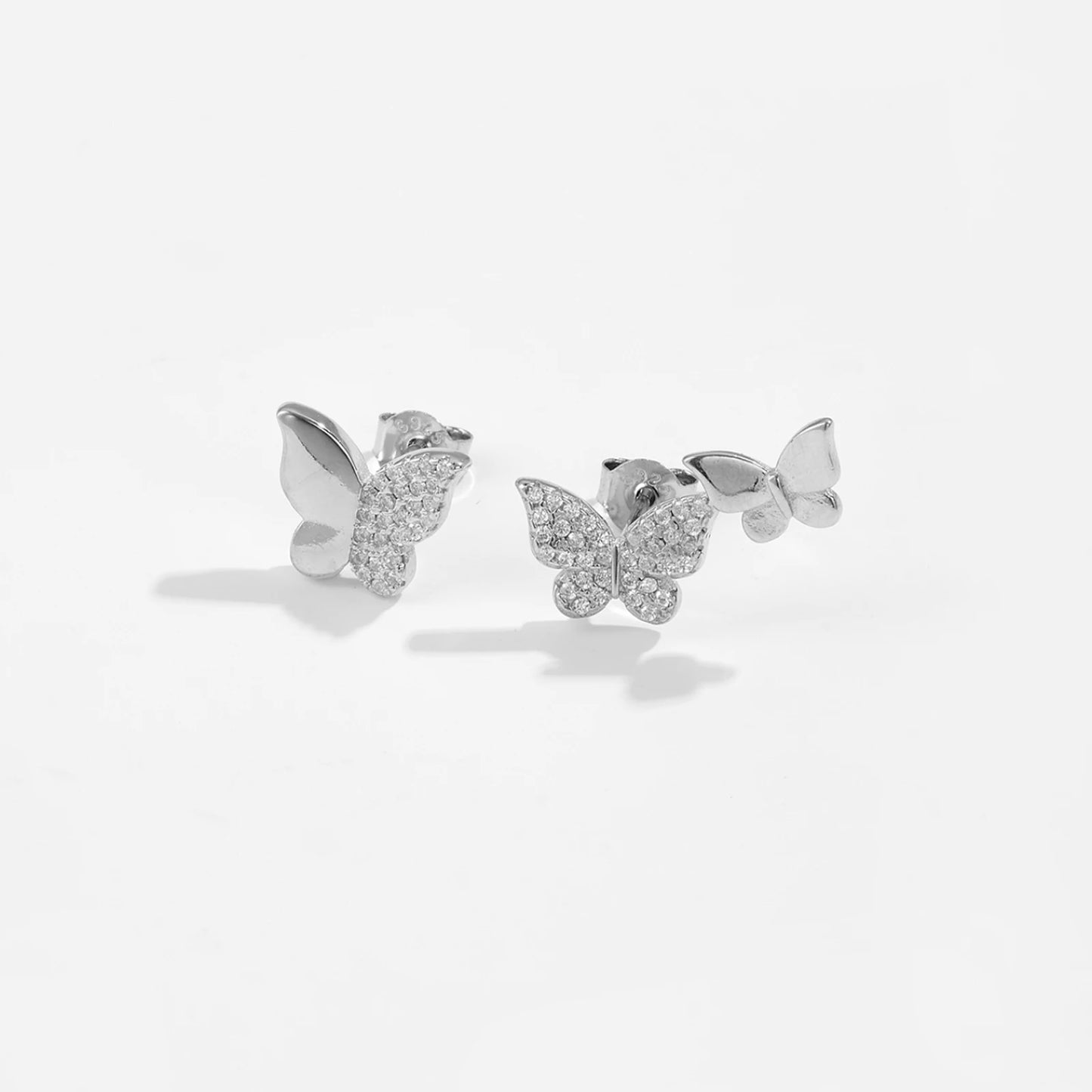 Golden Butterfly Studs