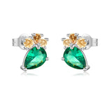 925 Sterling Silver Zircon Stud Earring Luxury Fine Crystal Earrings 2024 Anniversary Wedding Party Jewelry Solvana