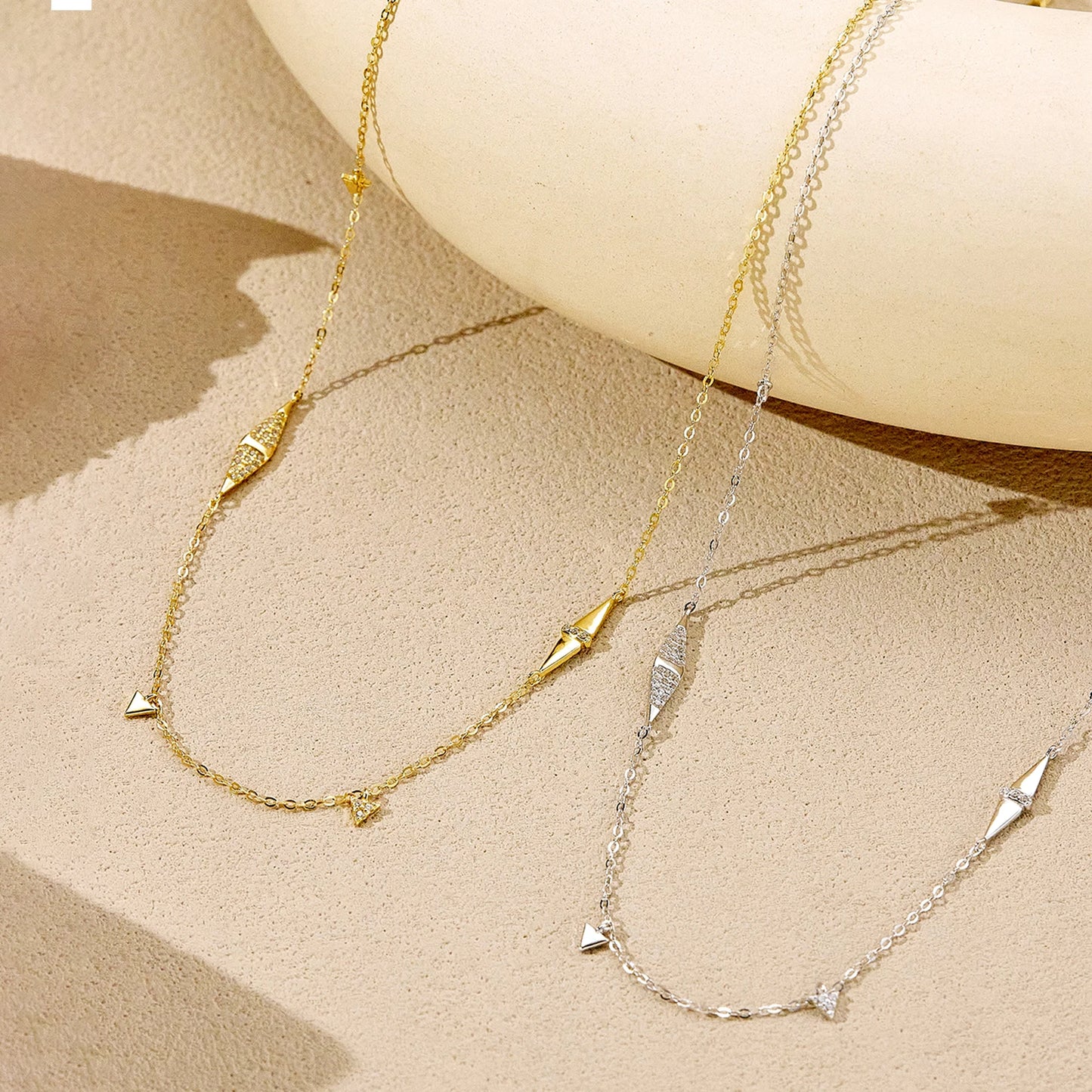 GeoLuxe Triangle Necklace